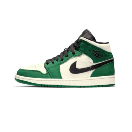 Nike Air Jordan 1 - zielono-białe